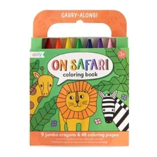 Ooly Carry Along – On Safari Colouring Book Age3+ 05544