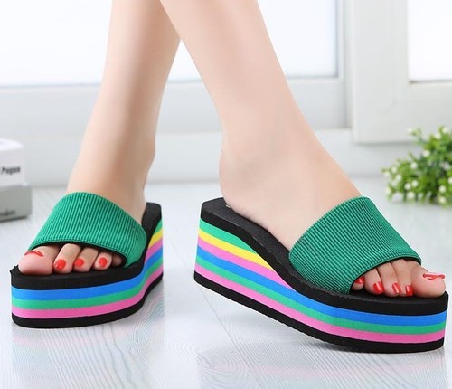rubber sole wedge heel shoes