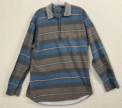 Vintage Shirt Mens Large Half Zip Pullover PB & Co Brushpopper 