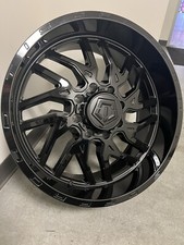 4 22x10 Tis 544rb Ff Gloss Black Off-road Rims8x180 Silverado 2500 Hummer H2