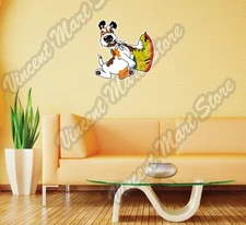 Dog Gnaw Bite Shoe Breed Funny Wall Sticker Room Interior Decor 22"X22"