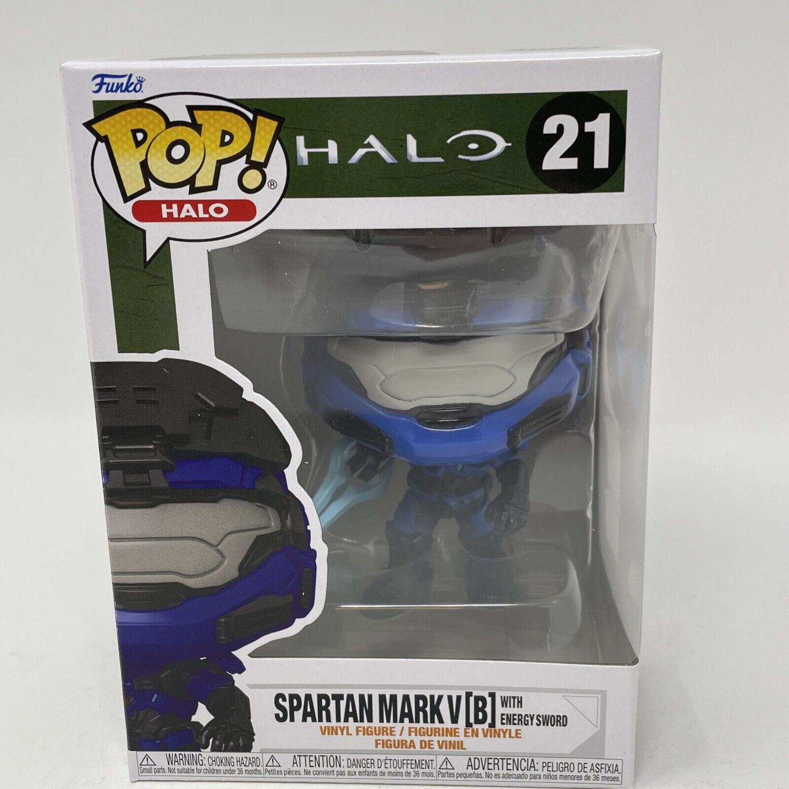 Funko Pop! Halo Spartan Mark V[B] with Energy Sword 21 with Protector