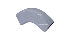 1 - Aluminum Gutter Downspout Style B Elbow 2" x 3" White