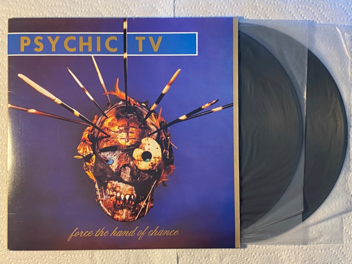 Psychic TV - Force the Hand of Chance Japan Epic 2LPs COIL