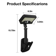 Warm Light Outdoor Solar Wall Light LED Motion Sensor Bright Flood Street Lamps