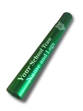 Custom Green Aluminum Track Field Relay Baton Personalized Gift Your Team Name