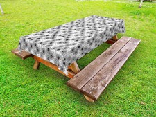 Abstrakt Outdoor Tischdecke Wagenrad Handarbeit Stoff Esstisch Digitaldruck 