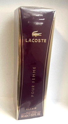 Lacoste Elixir Pour Femme EDP Spray 3.0 oz-90 ml New & Sealed. ''Discontinued''