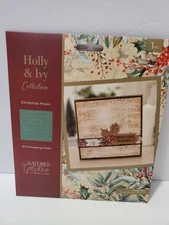 Crafters Companion Holly & Ivy Christmas Music 2D Embossing Folder New