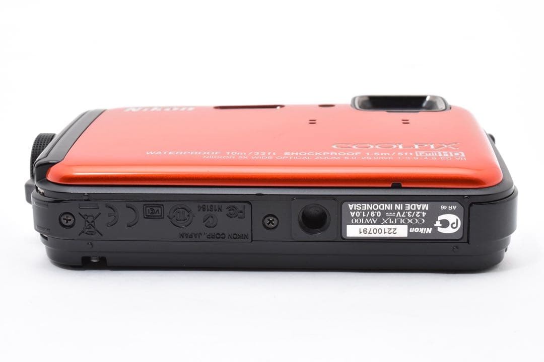 Nikon COOLPIX AW100 16.0MP Digital Camera - Orange for sale online