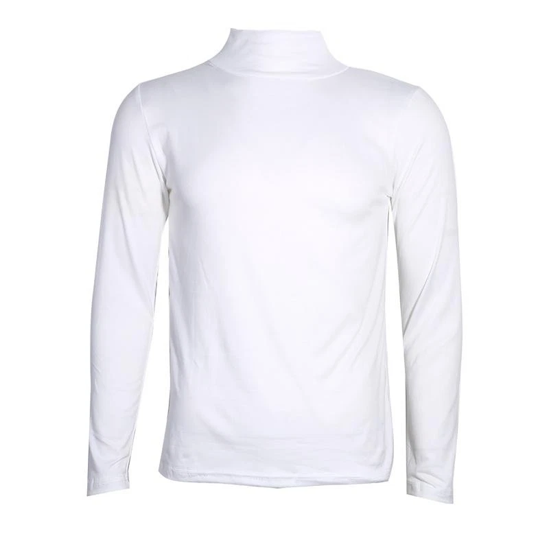 Men's Turtleneck Long Sleeve T Shirt Casual Slim Fit Stretch Tops Winter Fashion image 2