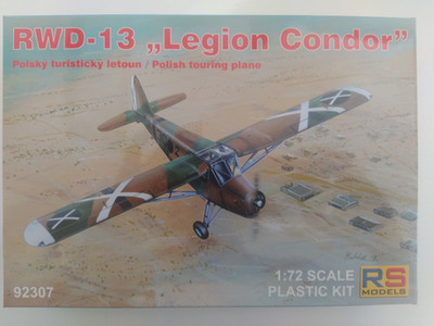 RS Models 92307 RWD-13  Legion Condor , 1:72 (TRACKED SHIPPING)