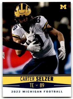 2022 Valiant Michigan Wolverines Base Carter ''The Sheriff'' Selzer