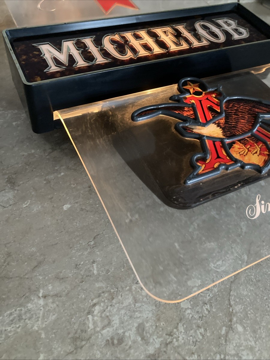 MICHELOB LIGHT BEER SIGN LIGHTED BAR SIGN 1980s Tested Working Has