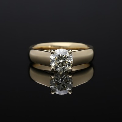 Ring 1,02 ct. Brillant Diamant 750 Gold Wert: 8.000 EUR Neu IGI Deta Schmuck