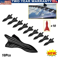 Fin 10x Vortex Generator Shark Diffuser Fiber Carbon For Spoiler Roof Car Bum