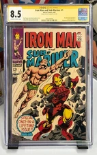 Iron Man and Sub-Mariner #1 CGC 8.5 SS Roy Thomas Signed Silver Age Key