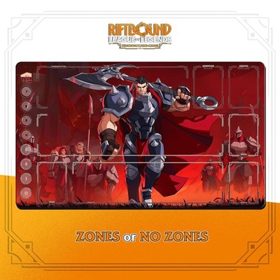 Playmat RIFTBOUND LOL TCG 24x14'' (60*35cm) | DARIUS 2XKO - Stitched EDGES
