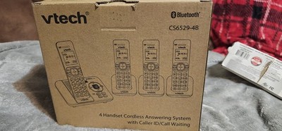 VTech CS6529-4B 4-Handset DECT 6.0 Cordless Phone with Answering System and
