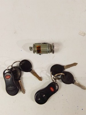 03-08 Dodge Ram Truck Ignition Lock Switch Cylinder W4 Keys & 2 Fobs OEM