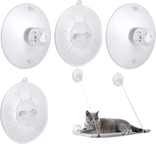 4 Pieces Cat Window Perch Suction Cup Powerful Window Bed Seat Replacement Su