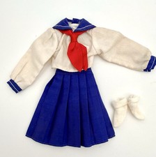 Sailor Moon R vestito vestito Venere Aino Minako scuola uniforme bambola Bandai usato