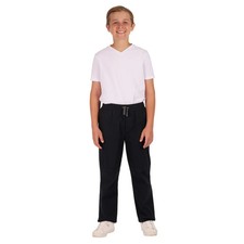 Gerry Youth Boys XS 5/6 Canvas Tricot Lined Pants Black Elastic Waist New