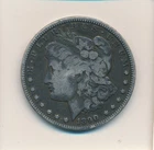 1890 - CC $1 MORGAN SILVER DOLLAR US COIN