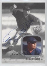 2002 Just Minors Just Rookies Silver Auto /375 Sergio Santos #17 Auto 0b2