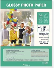 11x14 Glossy Photo Paper 50 Pack 200gsm Inkjet Printer