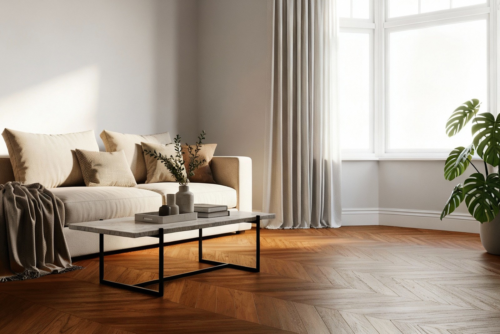 Parquet Massif Cumaru Point de Hongrie pour une Rénovation de Caractère