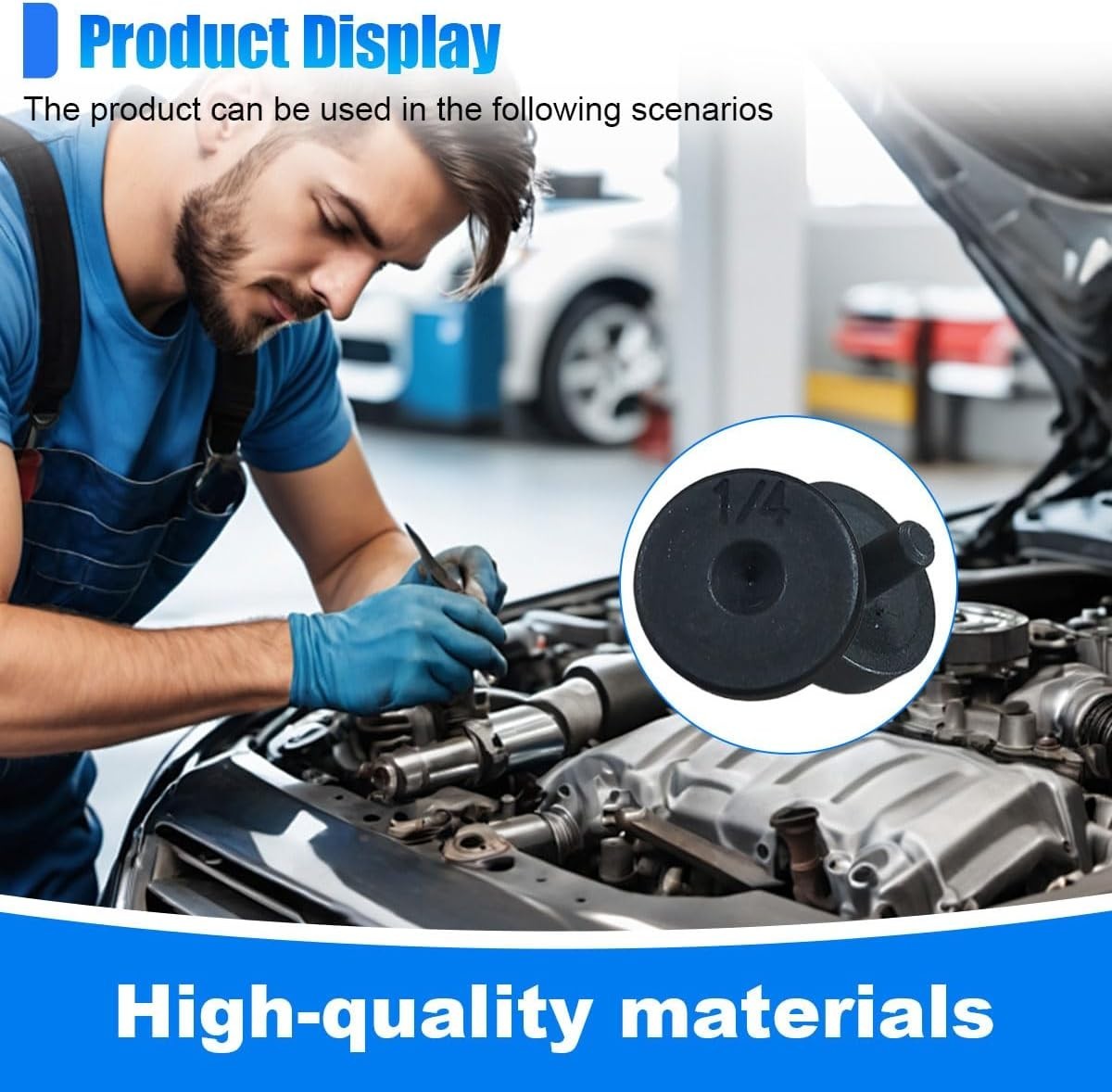 Brake Line Flaring Tool Kit, 6PCS, 3/16" & 1/4" Double Flare Tool for Brake Line