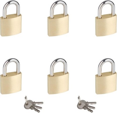 6Pack Small Locks with Same Keys, 0.98Inch (25mm) 25mm,6pack, 25mm, 6pack 