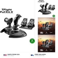 Thrustmaster T-Flight Full Kit HOTAS with Rudder Pedals - XBOX PC Hall-Ef...