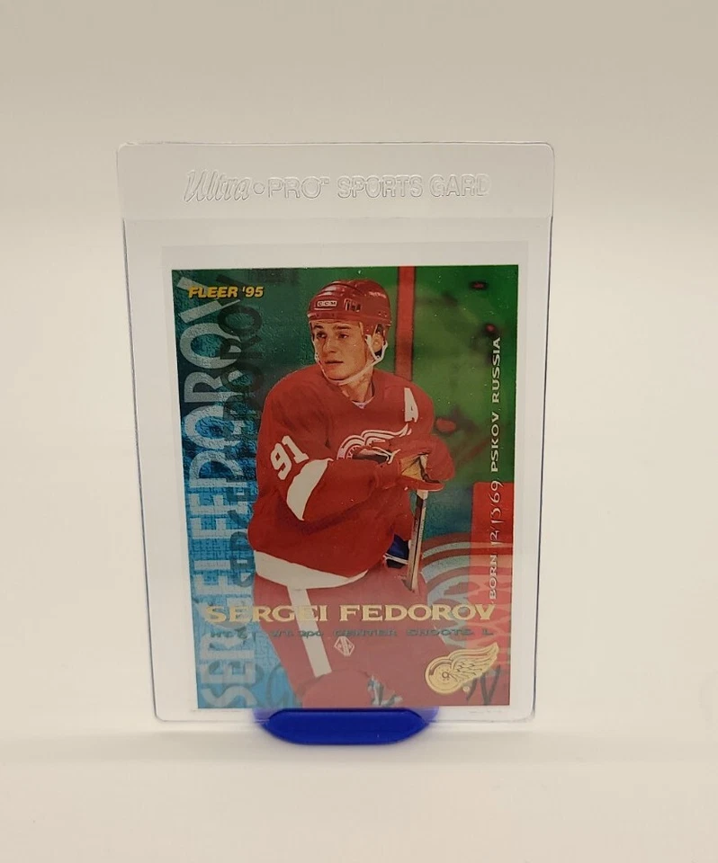 1994-95 Fleer Red Wings Hockey Card #59 Sergei Fedorov - Image 2 of 4