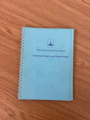 Corporate Health And Safety Policy - Pub: Thorn Electrical - No Date - Spiral