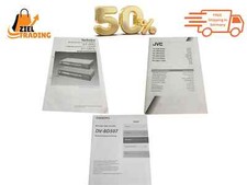 3x Bedienungsanleitung JVC AV-25BT / Technics ST-G50 / Onkyo DV BD507
