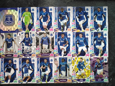 PANINI ADRENALYN XL PREMIER LEAGUE PLUS 2025 EVERTON TEAM X 18 KARTEN