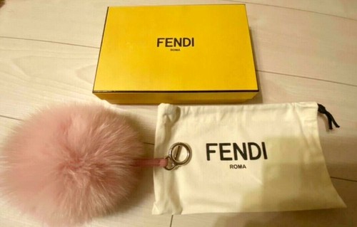 FENDI Pompom Bag Charm Key Chain Pink eBay