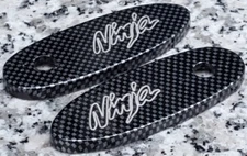 Kawasaki Ninja 250 500 ZX6 ZX7 ZX9 ZX10 ZX11 CARBON MIRROR BLOCK OFF PLATES