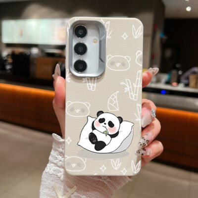 Panda Handy Hülle für Samsung S24 Ultra FE S23 S22 S21 S20 A16 A15 Case Cover