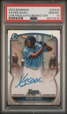 2023 Bowman 1st Xavier Isaac Chrome Auto Refractor /499 #CPA-XI PSA 10 GEM MINT