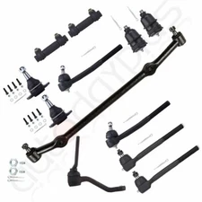Fits 1977-1996 Chevy Impala Front Steering 12pcs Tie Rod Ends Center Drag Link