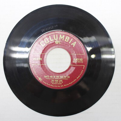 The Four Lads Harmony Brown / Gotta Go To The Fais Do Do 45 Vinyl Record VG+