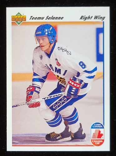 1991-92 UPPER DECK - TEEMU SELANNE RC - CANADA CUP - HALL OF FAME