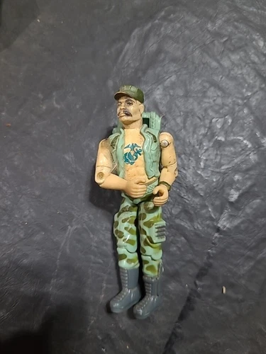 GI Joe Gung Ho Marine 1983 With  Backpack Vintage Action Figure