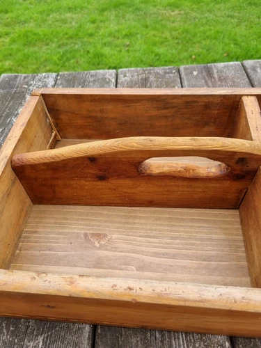Shoe Repair Gardeners Wooden Caddy Tray Cobblers Tools Organiser Reclaimed