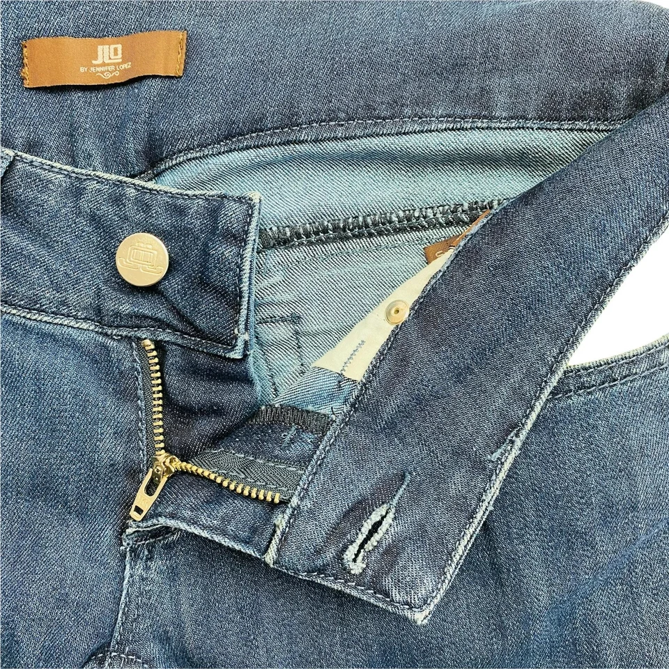 JLO By Jennifer Lopez Women Blue Regular Bootcut Fit Jeans Size W28 - Image 4 of 4