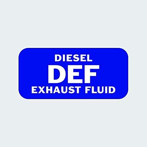 DEF Diesel Exhaust Fluid Blue White Sticker Decal Vinyl Self-Adhesive 6" NEW - Bild 1 von 1