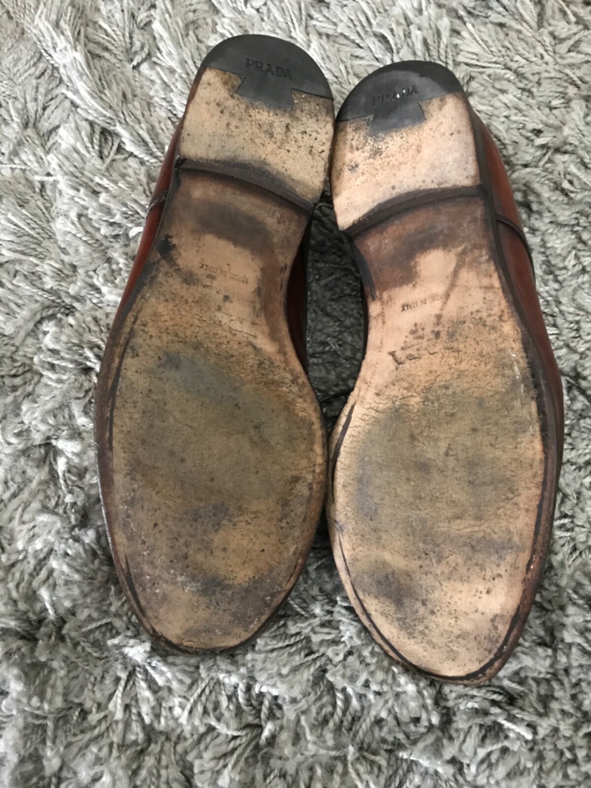 PRADA Man's Brown Split Toe/ Toe Stitched Oxford … - image 6